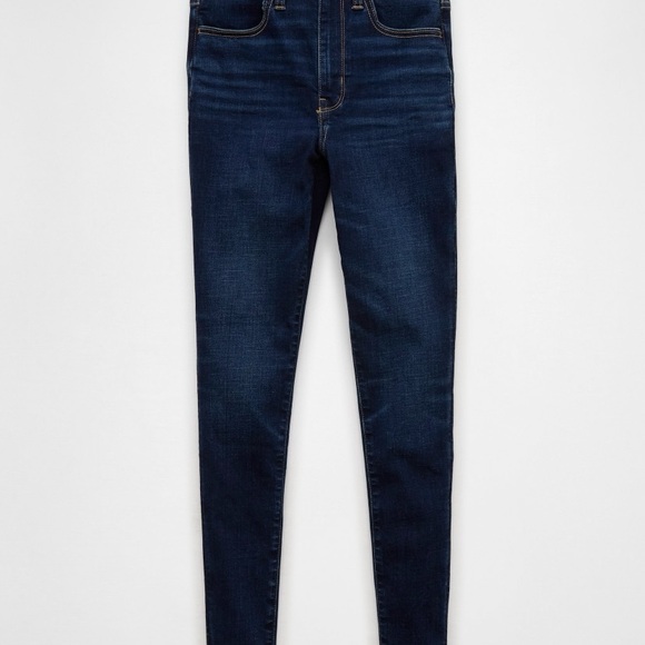 Women's Blue Skinny Jeans - Picture 3 of 4